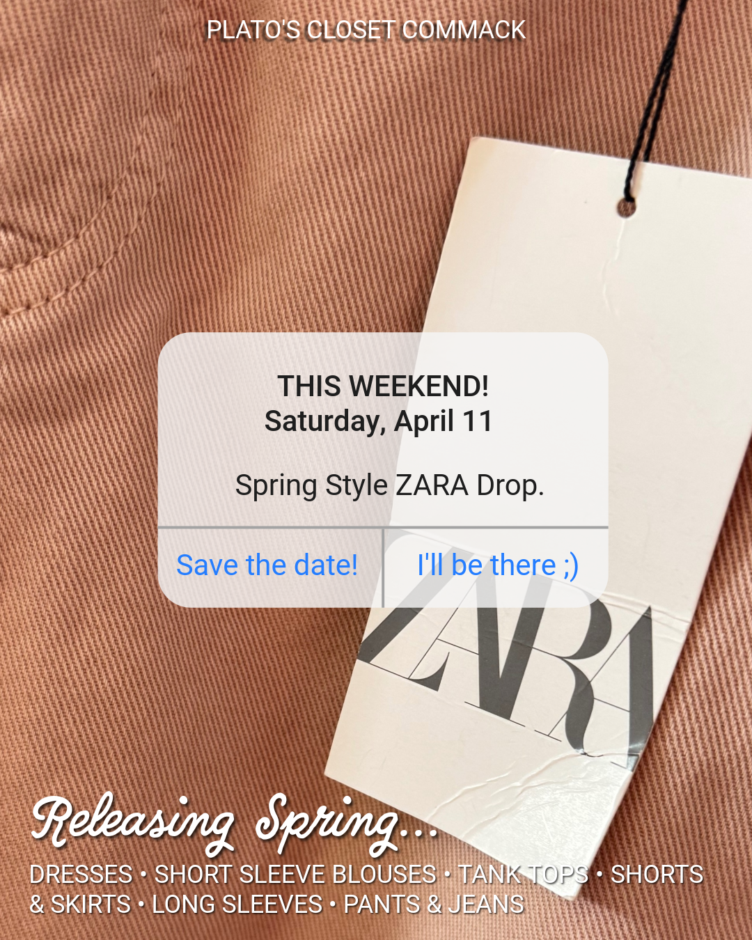 Zara Spring drop Saturday!